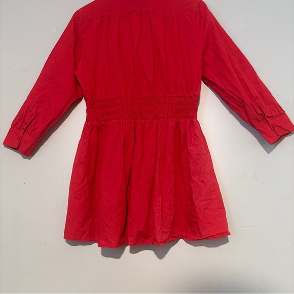 Zara Scarlet Mini Dress 100% cotton - Picture 8 of 16